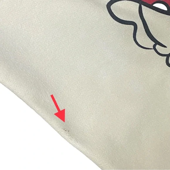 Disney Mickey and Minnie Long Sleeve Fleece Sweatshirt Juniors Medium oversized - Picture 9 of 12